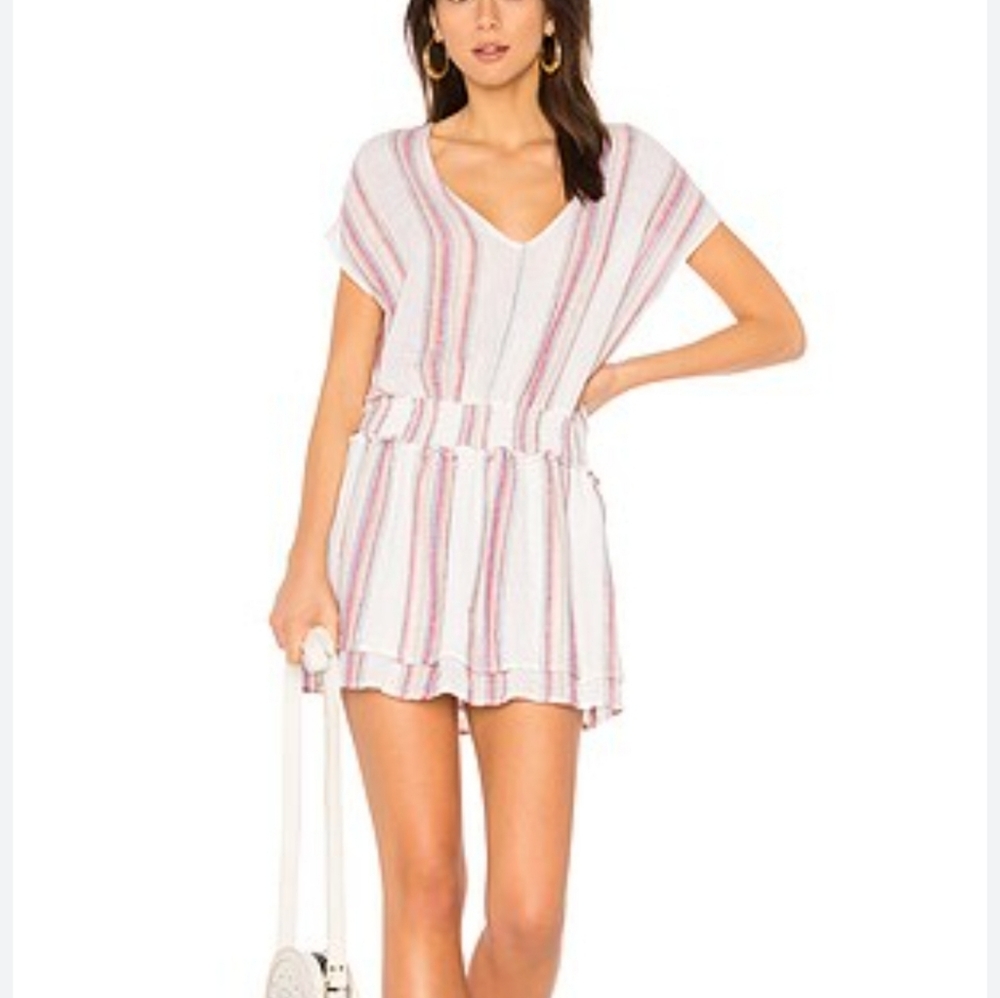 Rails Striped Mini Dress - Pink, Blue, White - Picture 2 of 10